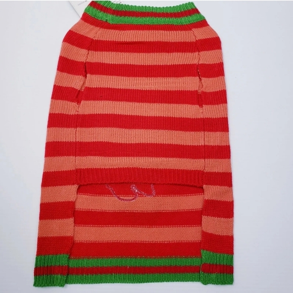 Disney Pets Holiday Collection Minnie Mouse Stripped Knit Sweater  Size L NWOT - Picture 3 of 4